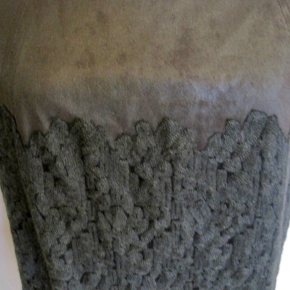 ALYSI Faux Leather/Knit Shell Top - Picture 4 of 11